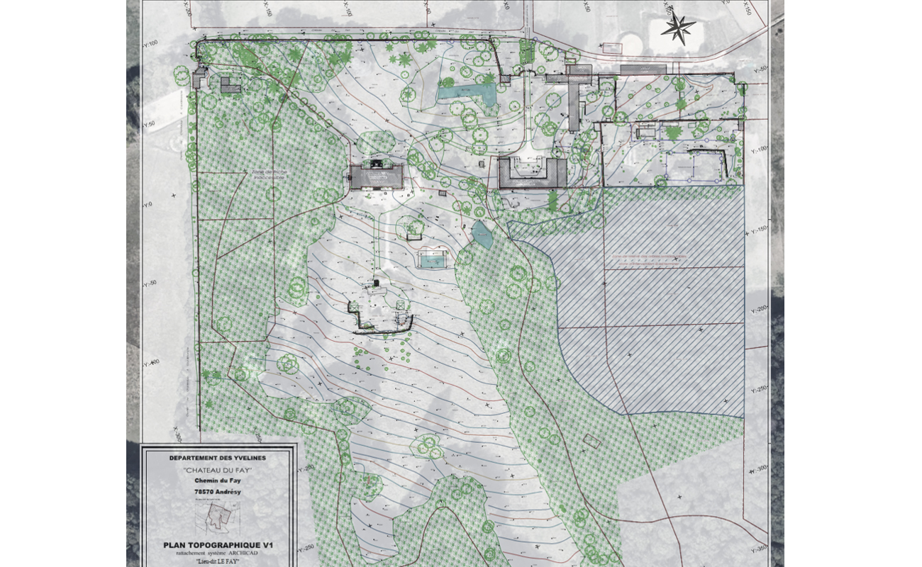 topographie château du fay