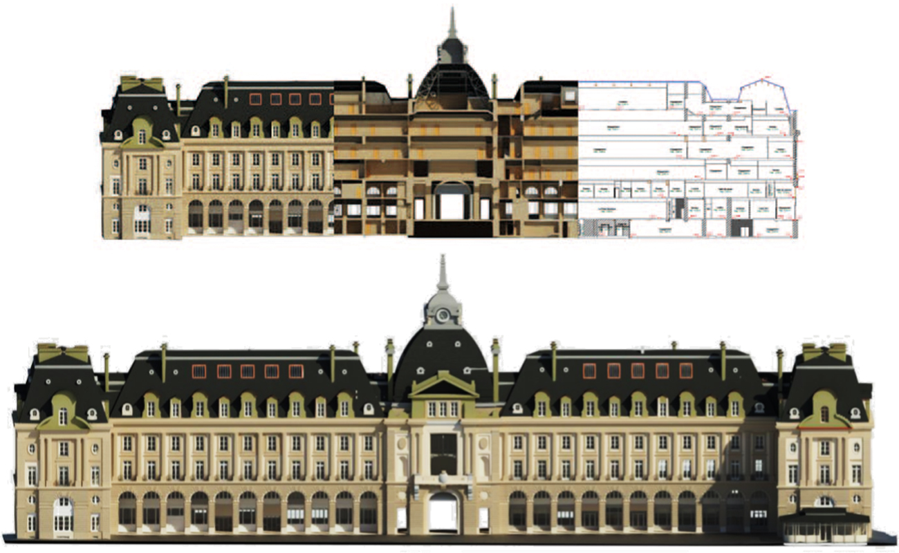 maquette 3D et plans, république rennes